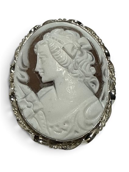 Brosche Mandile 1922 Dame Cammei  in Silber Conchiglia 2MSPCM35.17.26 - 2MSPCM35.17.26